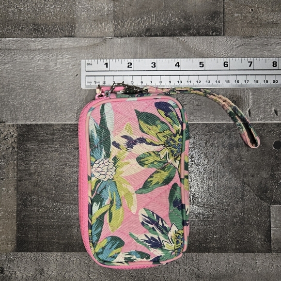 vera bradley floral pink wristlet wallet - Picture 8 of 8